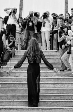 Model and actress Elisa Sednaoui at the 72th Venice Film Festival