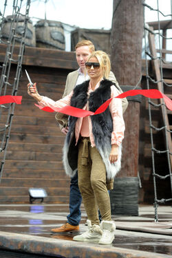 Katie Price opens attraction with a conservation message. Pontefract