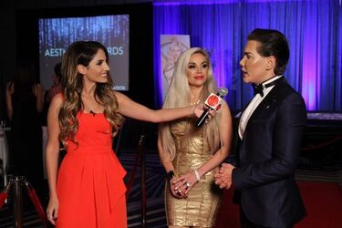 Rodrigo Alves aka Ken Doll wins award at the Aesthetic Academy awards show