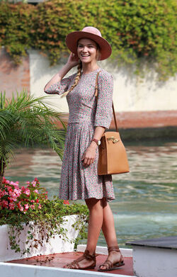 Actress Fiammetta Cicogna at the 72nd Venice Film Festival