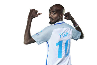 Sir Mo Farah Becomes First England Player to Sign for Soccer Aid For Unicef And Will Finally Go Head To Head With Usain Bolt At Old Trafford In June