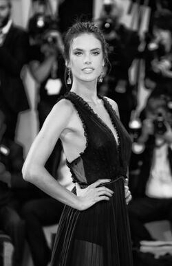 Model Alessandra Ambrosio at the 72th Venice Film Festival
