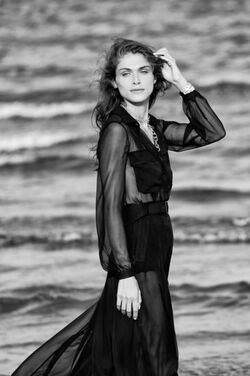 Model and actress Elisa Sednaoui at the 72th Venice Film Festival