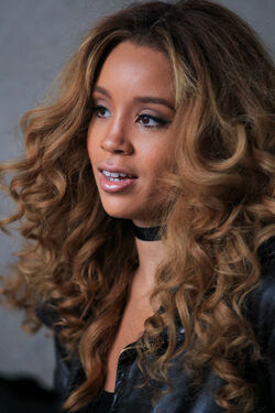 Lion Babe Jillian Hervey and Lucas Goodman leaving BBC Radio 1 Live Lounge after performing on the show London