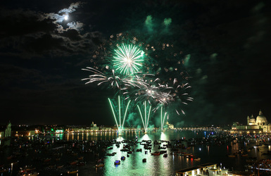 Italy Redentore Feast on 16 July 2016 in Venice Italy