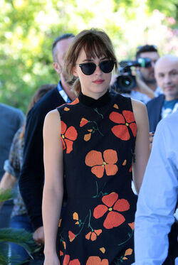 Actress Dakota Johnson at the 72nd Venice Film Festival