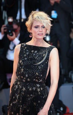 Actress Sunrise Coigney at the 72nd Venice Film Festival