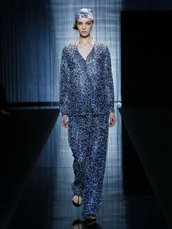 Giorgio Armani womenswear spring summer 2017 fashion show. Charmani The lightness of the body