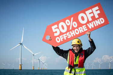 Emma Thompson welcomes offshore wind record low price Over 50 off in over 5 years