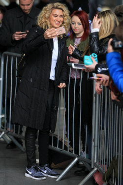 Singer Tori Kelly leaving BBC Radio One studios after promoting her new Unbreakable Smile album and new tour London Singer Tori Kelly leaving BBC Radio One studios after promoting her new Unbreakable Smile album and new tour London