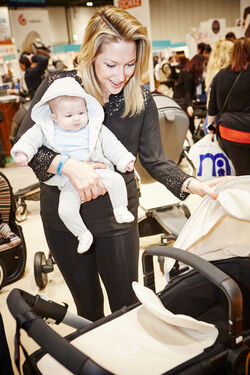 Celebrities attend The Baby Show at the London ExCel Centre