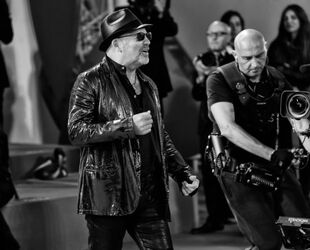 Italian singer Vasco Rossi at the 72nd Venice Film Festival
