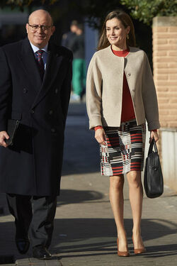Queen Letizia attends a Meeting with the Board of FEDER