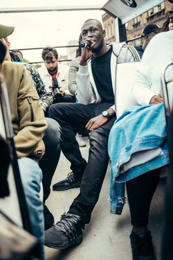 Stormzy shuts down London on double decker bus