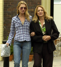 Kate Moss and her mother shopping in London.
