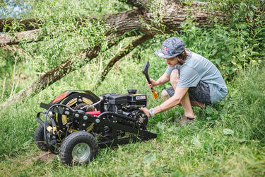 Nikita Martyanov during the production for his movie Way Out 