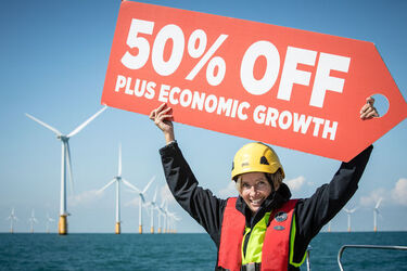 Emma Thompson welcomes offshore wind record low price Over 50 off in over 5 years
