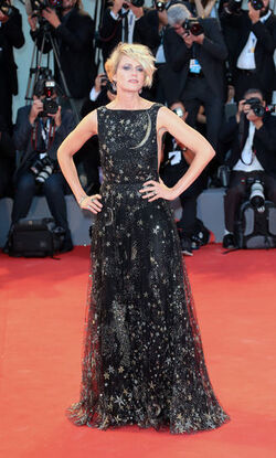 Actress Sunrise Coigney at the 72nd Venice Film Festival