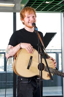 Ed Sheeran performed at Amazon London Offices