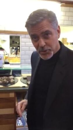 George Clooney launches sandwich shop s Christmas appeal to help homeless
