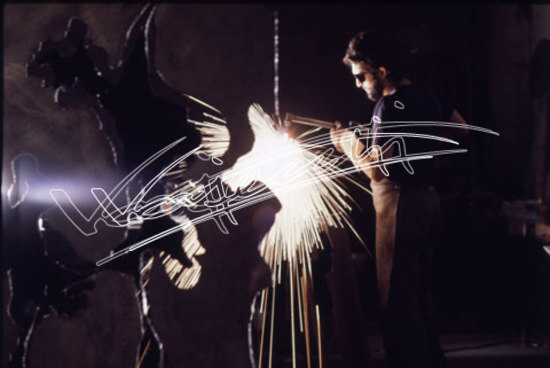 Lanaro Roberto : Scultore. diapositiva 24x36 mm