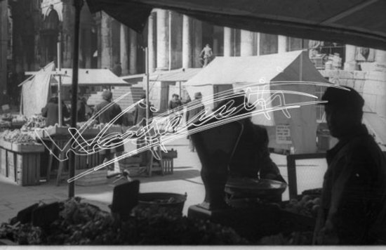 Piazza delle Erbe. pellicola - negativo bianco e nero fto mm 24X36