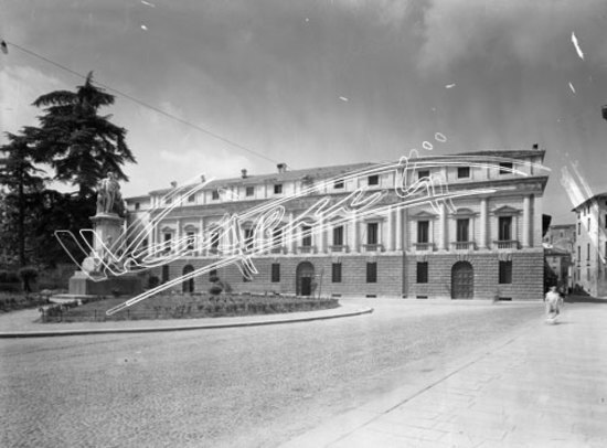 Vescovado. lastra di vetro - negativo bianco e nero fto mm 180x240