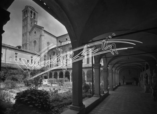 Chiesa di San Lorenzo. lastra di vetro - negativo bianco e nero fto mm 180x240