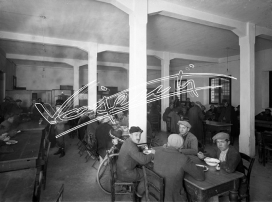 Cucine Economiche di San Faustino. lastra di vetro - negativo bianco e nero fto mm 180x240