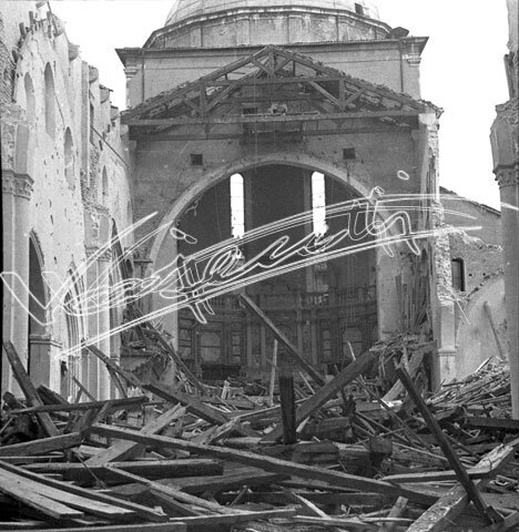Cattedrale di Vicenza : Restauro 1945-1950. pellicola-negativo bianco e nero-24X24