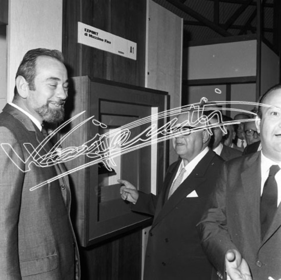 Fiera di Vicenza 1968 : Mostra dell`Oreficeria: Inaugurazione. Pellicola - negativo bianco e nero fto mm 60x60