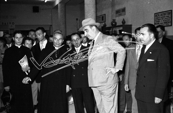 Fiera Campionaria di Vicenza 1949 : Carlo Zinato . Pellicola - negativo bianco e nero f.to mm 24X36