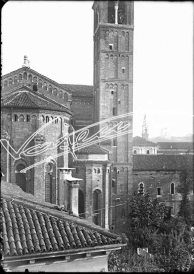 Chiesa di San Lorenzo. lastra di vetro - negativo bianco e nero fto mm 130x180