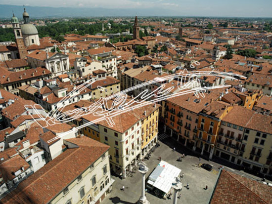 Vicenza : Panoramica dalla Torre Bissara. digitale colore 63 MB