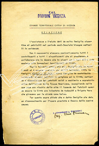 Vajenti - La storia. Lettera su carta