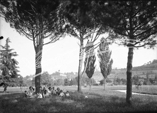 Campo Marzo. lastra di vetro - negativo bianco e nero fto mm 130x180