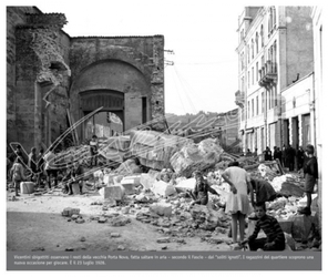Porta Nova fatta saltare in aria Porta Nova fatta saltare in aria
