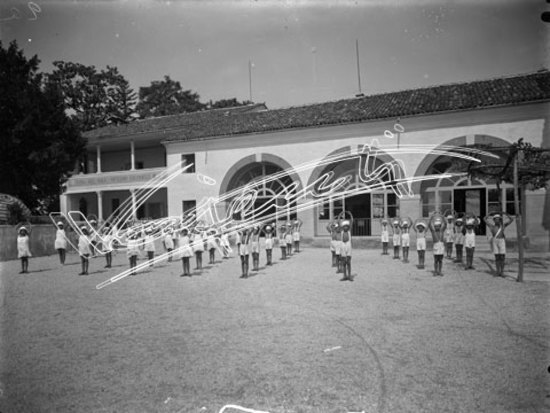 Casa del Sole. lastra di vetro - negativo bianco e nero fto mm 180x240