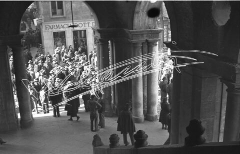 Piazza dei Signori. pellicola - negativo bianco e nero fto mm 24X36