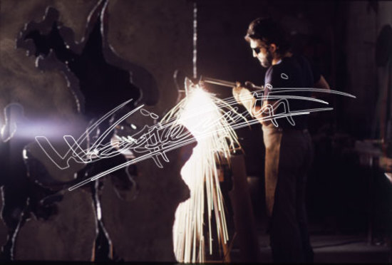 Lanaro Roberto : Scultore. diapositiva 24x36 mm