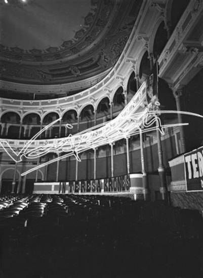 Teatro Verdi. lastra di vetro - negativo bianco e nero fto mm 180x240