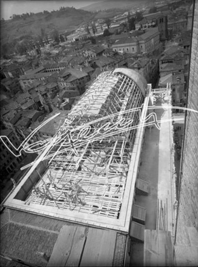 Basilica Palladiana : restauro 1947-1951. lastra di vetro - negativo bianco e nero fto mm 180x240