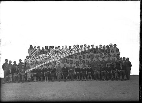 Ditta Ilesa : Fabbrica di Lampadine. lastra di vetro - negativo bianco e nero fto mm 130x180