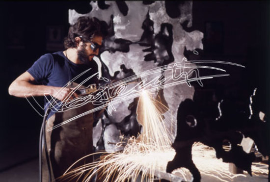 Lanaro Roberto : Scultore. diapositiva 24x36 mm