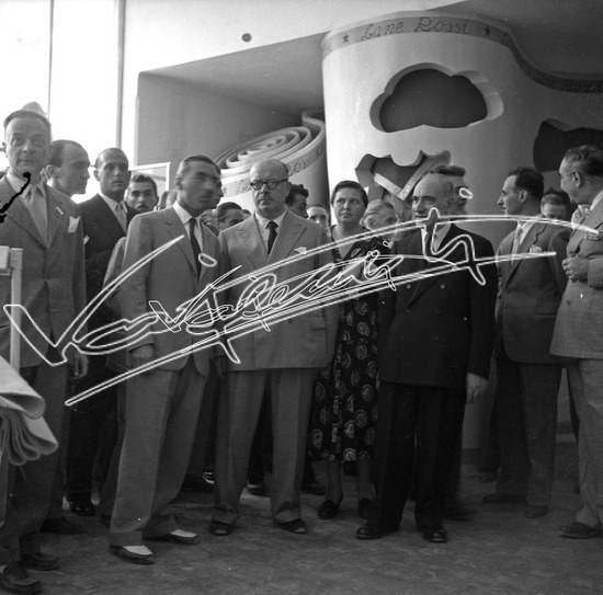 Fiera Campionaria di Vicenza 1949: Alberto Giovannini. pellicola - negativo bianco e nero fto mm 60x60