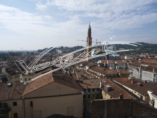 Panoramica di Vicenza : dal campanile di Santo Stefano. digitale colore 63,5 MB