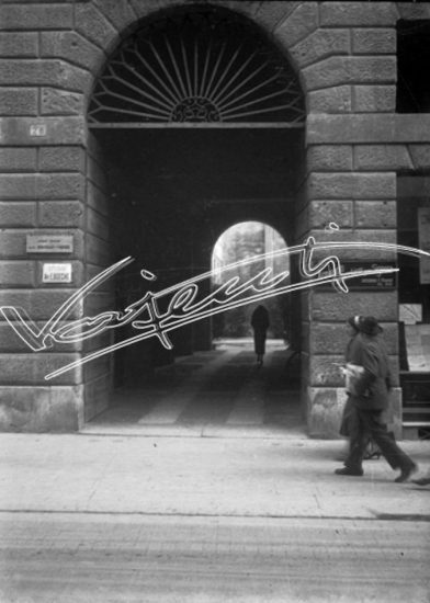 Palazzo Piovene. lastra di vetro - negativo bianco e nero fto mm 90x120