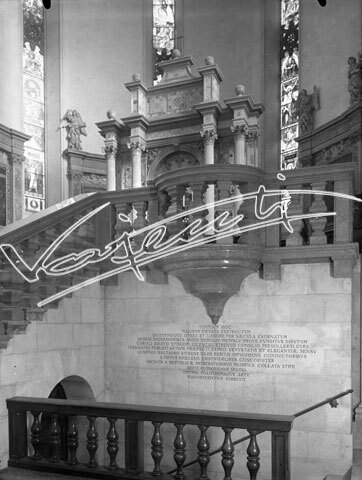Cattedrale di Vicenza : Restauro 1945-1950. lastra di vetro - negativo bianco e nero fto mm 180x240