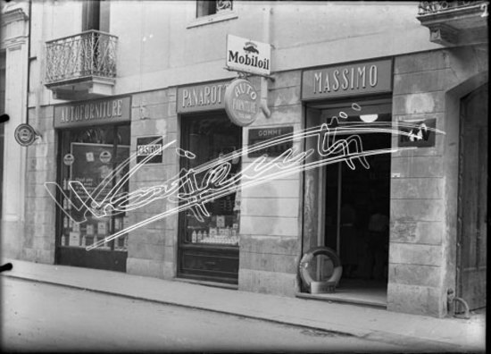 Autoforniture Panarotto Massimo. lastra di vetro - negativo bianco e nero fto mm 130x180