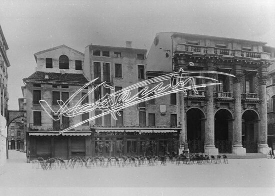 Loggia del Capitanio : Piazza dei Signori. pellicola - negativo bianco e nero fto mm 100x120